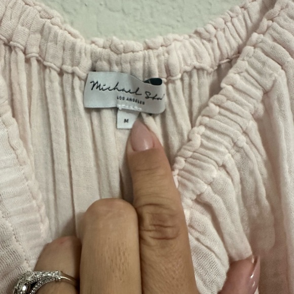 NWOT MICHAEL STARS KATELYN GAUZE DRESS - Picture 2 of 7
